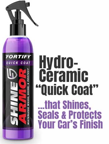 Shine Armor Waterless Wash Shines, Seals and Protects Your Car's Finish with a Ceramic Coating