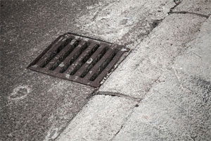 Storm Drain in Street