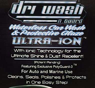 Ultra Ion Waterless Car Wash Label